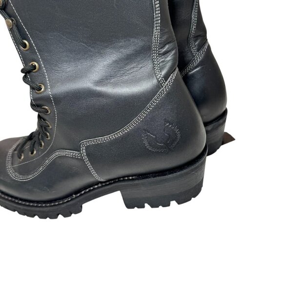 EMBOSSY Men's Logger Lace Up Boots Vibram Sole Motorcycle New Size 41/8 - Picture 11 of 15